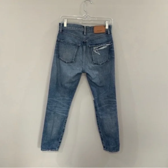 Moussy Vintage Jeans Beckton Tapered Straight Leg Distressed - Picture 8 of 8